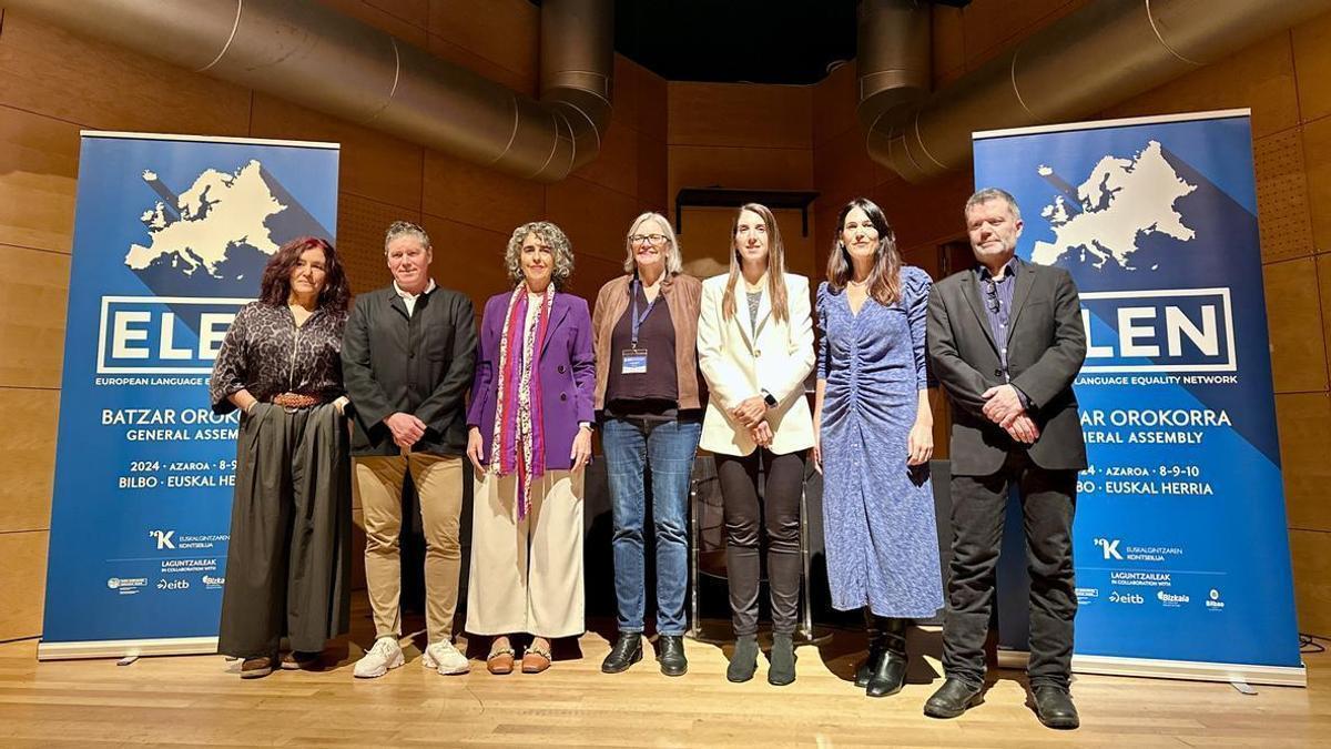 La vicelehendakari Ibone Bengoetxea participa en la Asamblea General de la Red Europea para la Igualdad de las Lenguas que se celebra en Bilbao.