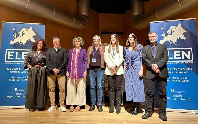 La vicelehendakari Ibone Bengoetxea participa en la Asamblea General de la Red Europea para la Igualdad de las Lenguas que se celebra en Bilbao.