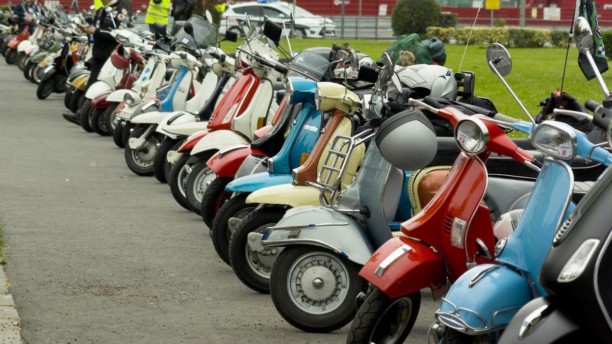 Varias scooters en una edición anterior de la cita bilbaina