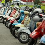 Varias scooters en una edición anterior de la cita bilbaina