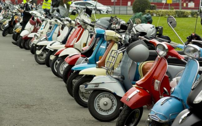 Varias scooters en una edición anterior de la cita bilbaina Varias scooters en una edición anterior de la cita bilbaina