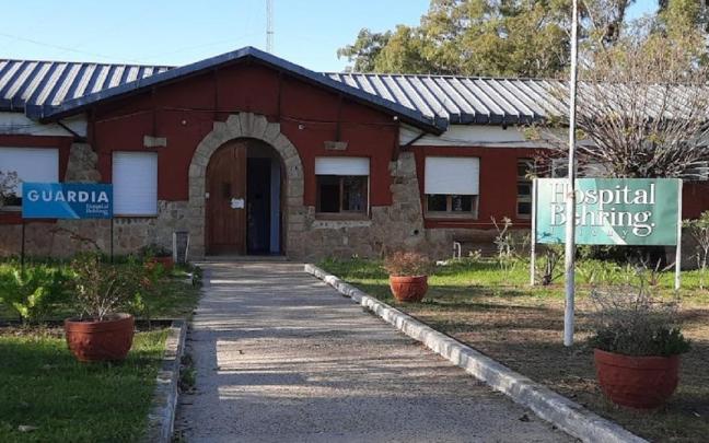 La fachada del Hospital Behring. La fachada del Hospital Behring.
