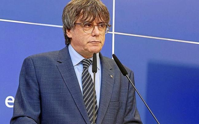 El fundador de Junts, Carles Puigdemont, durante un pleno europeo. El fundador de Junts, Carles Puigdemont, durante un pleno europeo.