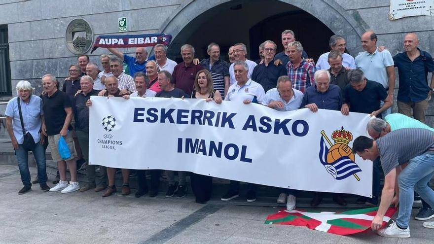 Reunión de veteranos del Eibar y de la Real en Ibarra / N.G.