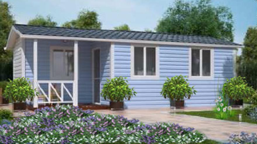 Vivienda móvil de estilo clásico y elegante.