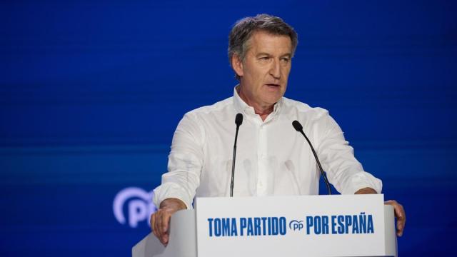 El líder del PP, Alberto Núñez Feijoó, durante el XXI Congreso nacional extraordinario del Partido Popular / EP El líder del PP, Alberto Núñez Feijoó, durante el XXI Congreso nacional extraordinario del Partido Popular