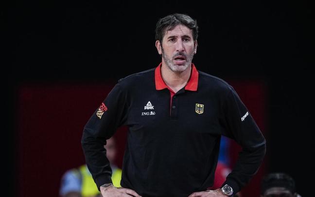 Álex Mumbrú dirigiendo a la selección alemana durante el Eurobasket. / EUROPA PRESS