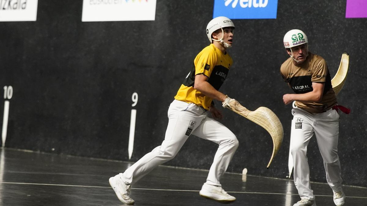 Final del Master Series de Durango de cesta entre Aritz Erkiaga-Atain y Urreisti-Lekerika.