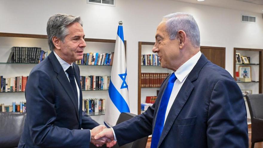 Blinken visita Israel y se reúne en Tel Aviv con Netanyahu, enero de 2024.