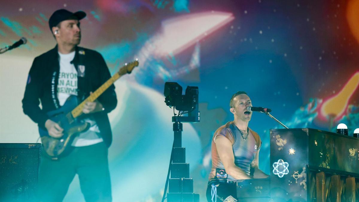 Coldplay en un concierto reciente en México