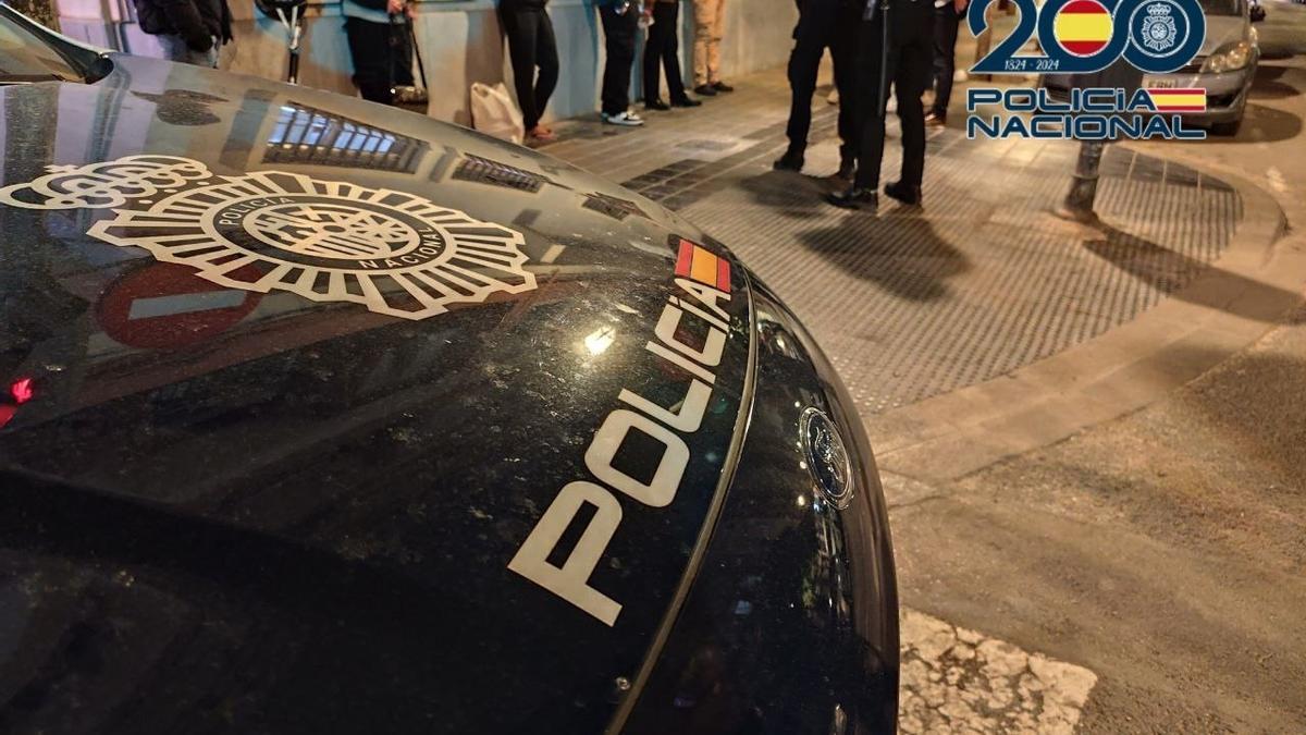 Intervención de la Policía Nacional.