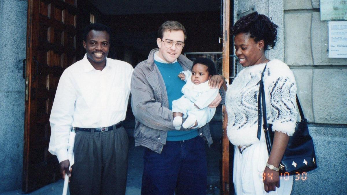 La familia Williams con Iñaki Mardones