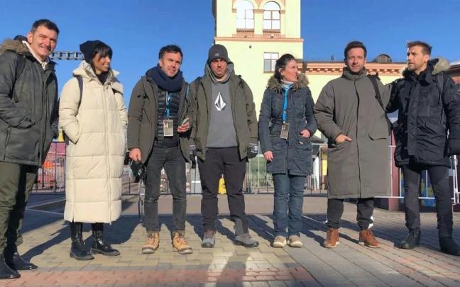 Parte del equipo de EITB desplazado hasta Ucrania.