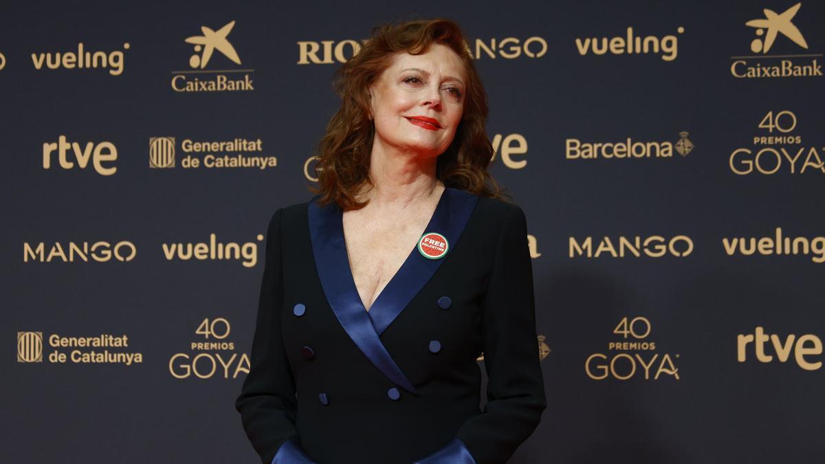 La actriz Susan Sarandon, Goya Internacional.