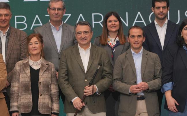 El nuevo presidente del EBB del PNV, Aitor Esteban, durante la IX Asamblea General del PNV