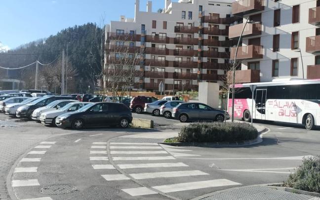 El punto donde arrancará el nuevo tramo de carril bici hasta la rotonda de Takolo.