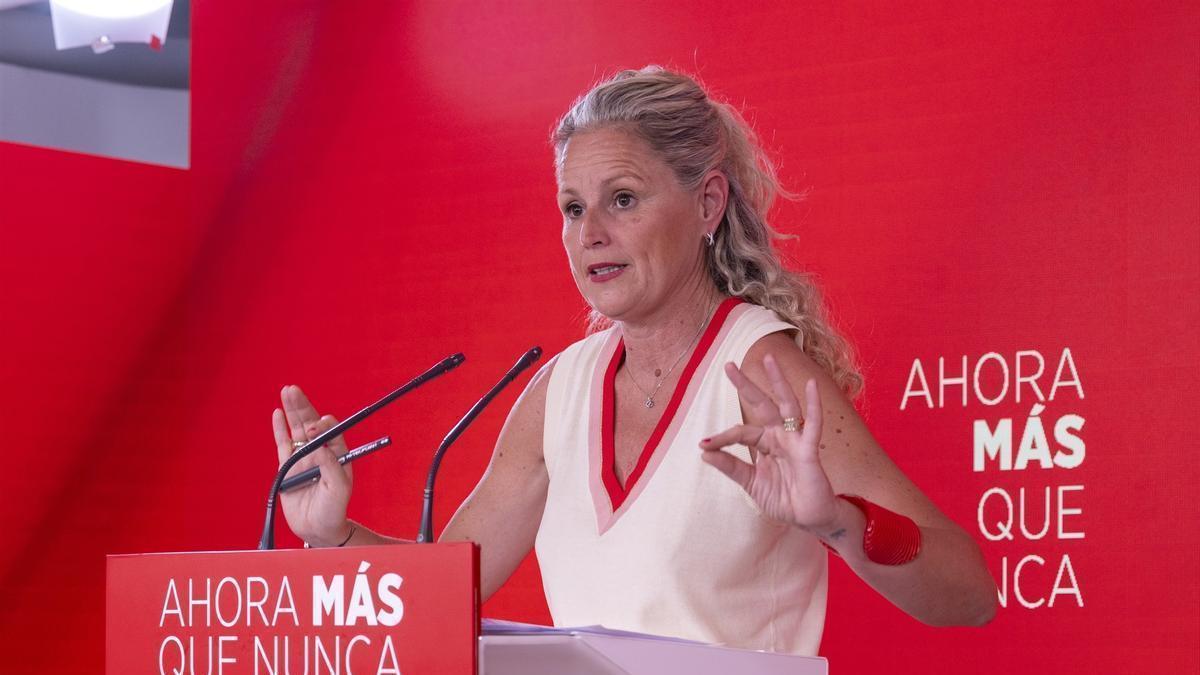 Montse Mínguez, portavoz del PSOE