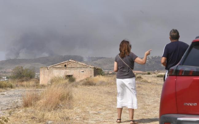 El incendio de Los Gallardos, en imágenes
