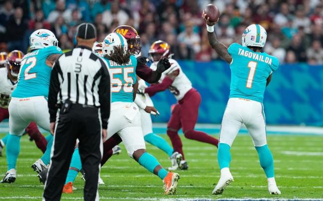 En imágenes: Los Dolphins ganan en la prórroga (16-13) a los Commanders en el histórico primer partido de la NFL en España