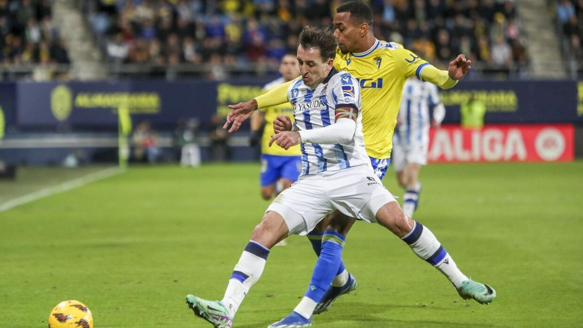 Las mejores fotos del Cádiz - Real Sociedad. / EFE