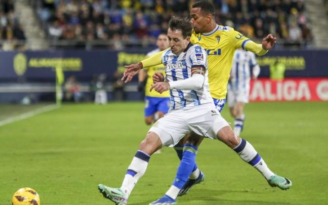 Las mejores fotos del Cádiz - Real Sociedad. / EFE
