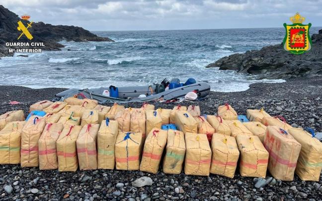 La Guardia Civil interviene una neumática con más de 1.610 kilos de hachís en Fuerteventura
