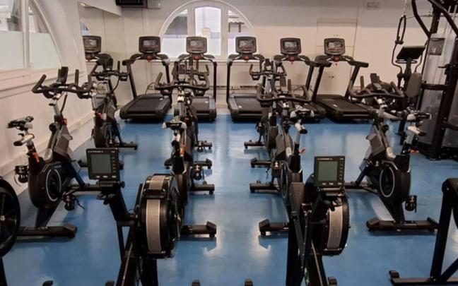 Gimnasio del polideportivo Karela de Orio.