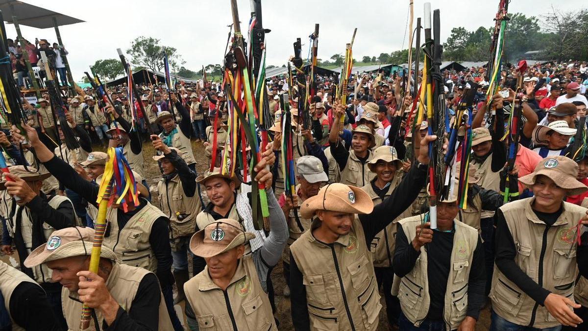 Miembros de las principales disidencias de las FARC se reúnen en San Vicente del Caguan.