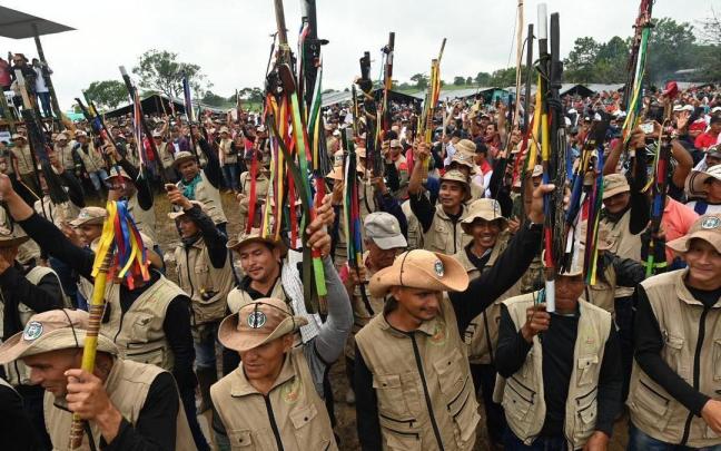 Miembros de las principales disidencias de las FARC se reúnen en San Vicente del Caguan. Miembros de las principales disidencias de las FARC se reúnen en San Vicente del Caguan.