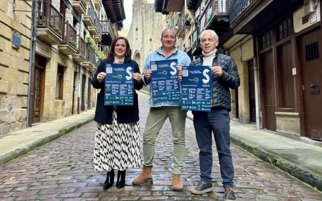 Arantxa Garin, Nagusilaneko ordezkaria, Lupe Queiruga, Kirol zinegotzia, eta Juanan Garcia, Sport Mundiko ordezkaria.