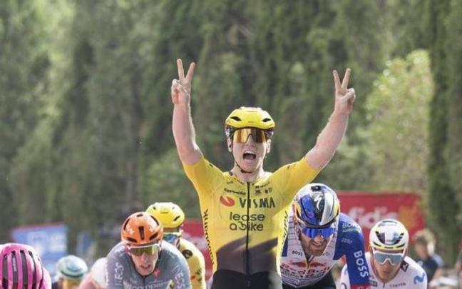 Brennan festeja su segunda victoria en la Vuelta.