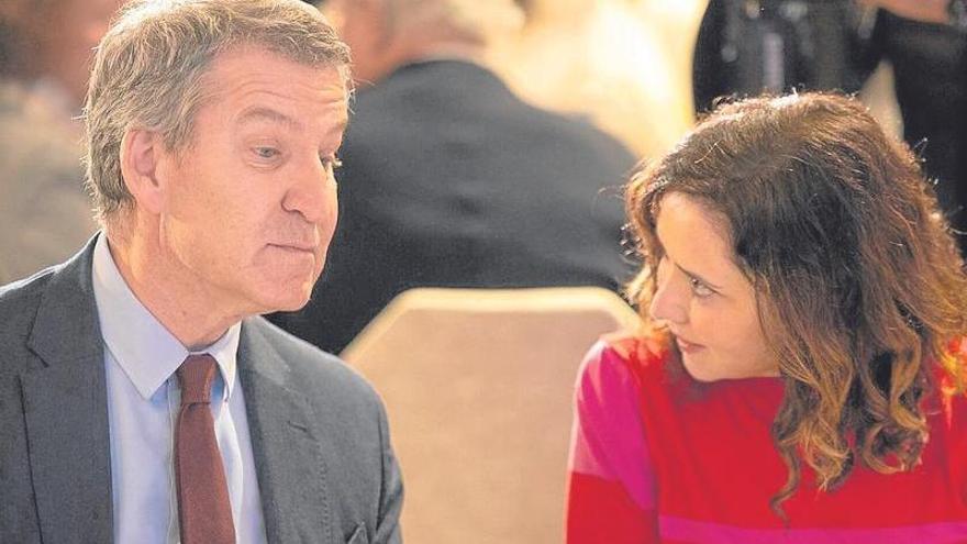 Alberto Núñez Feijóo e Isabel Díaz Ayuso.