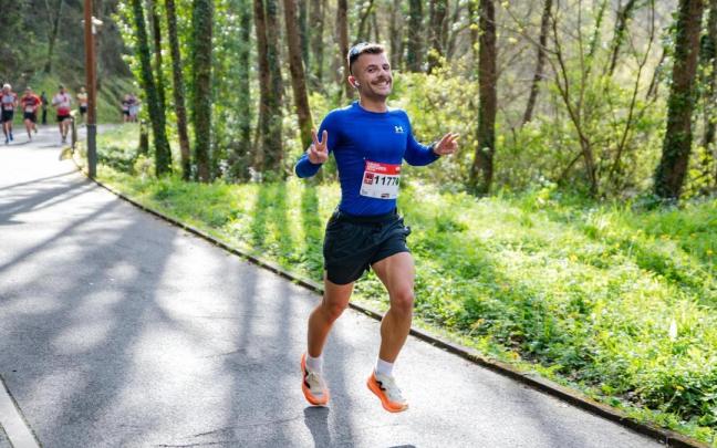 Iban Garcia corriendo en la Azkoitia-Azpeitia. / Zezilio Salas Urbina Iban Garcia corriendo en la Azkoitia-Azpeitia.