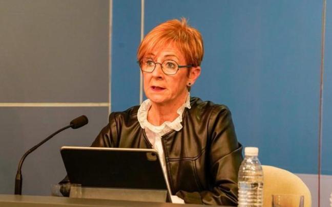 La consejera de Desarrollo Económico, Sostenibilidad y Medio Ambiente, Arantxa Tapia, en rueda de prensa.