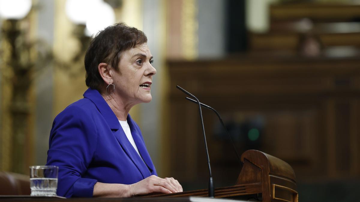La portavoz de EH Bildu en el Congreso, Mertxe Aizpurua