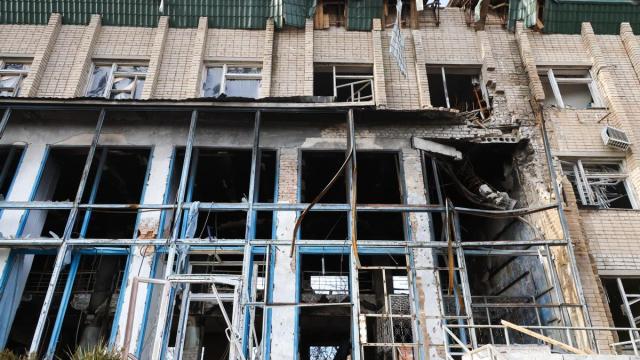 Daños en una casa de Zaporiyia, en Ucrania