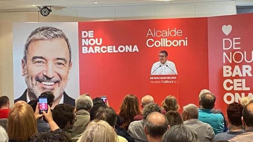 El portavoz del PSOE en el Congreso, Patxi López, en un acto del PSC en Barcelona.