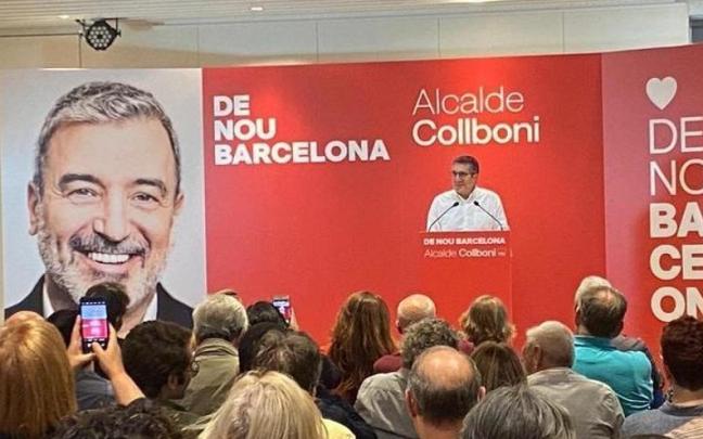 El portavoz del PSOE en el Congreso, Patxi López, en un acto del PSC en Barcelona.