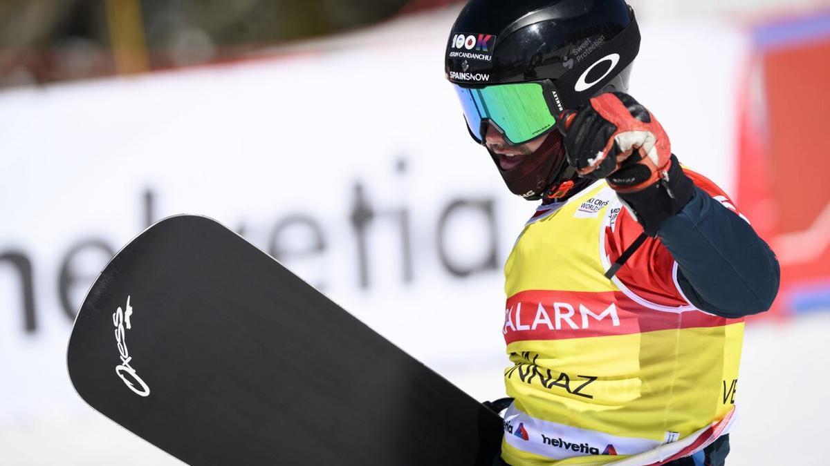 El rider donostiarra Álvaro Romero, en Veysonnaz.