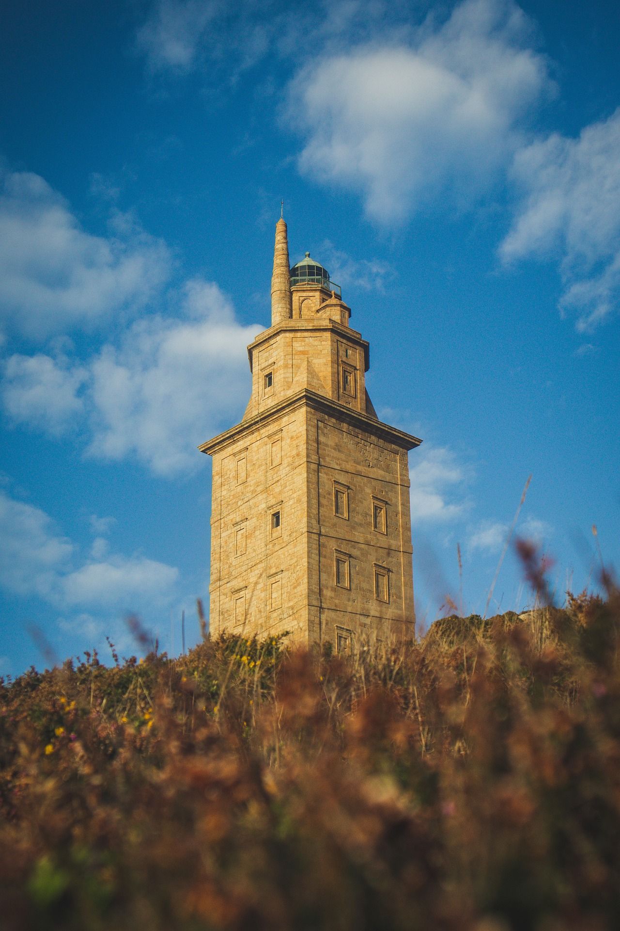 Detalle de la Torre de Hércules.