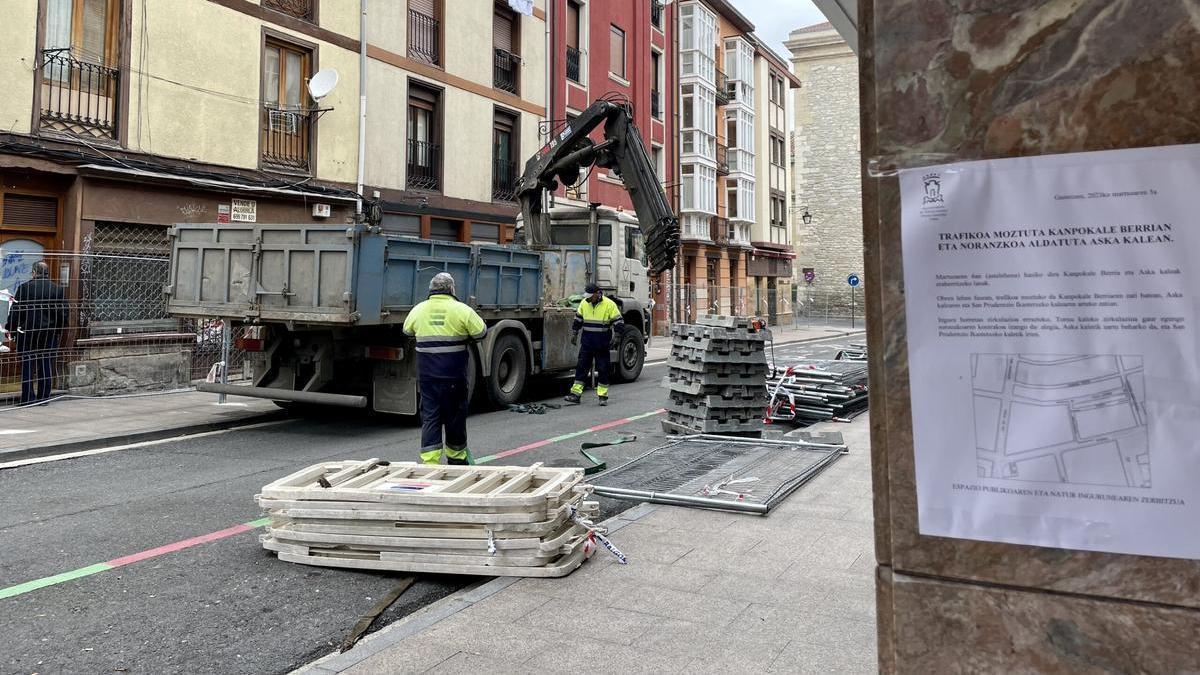 Las obras han arrancado este lunes por la mañana