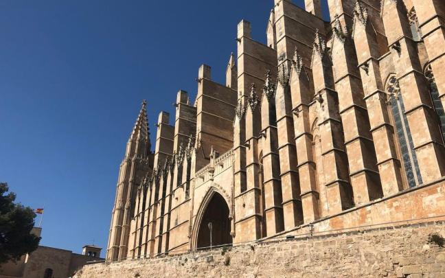 Muro de la catedral de Palma donde han ocurrido los hechos. / EP Muro de la catedral de Palma donde han ocurrido los hechos.