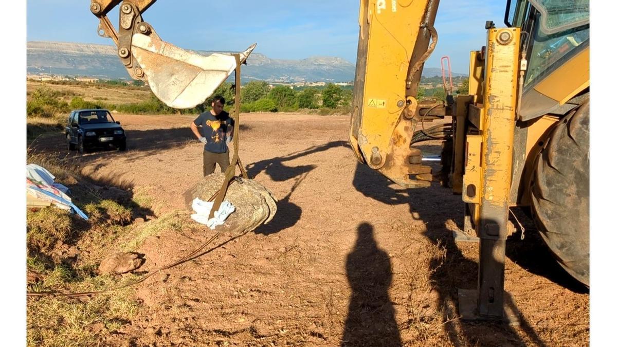 Extracción de la huella hallada.