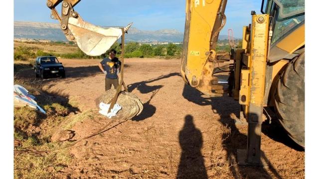 Extracción de la huella hallada.