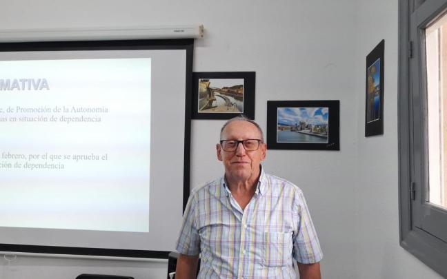 Juan Antonio Vicente Gallego en la sede bilbaína de la AJPD-DEPE