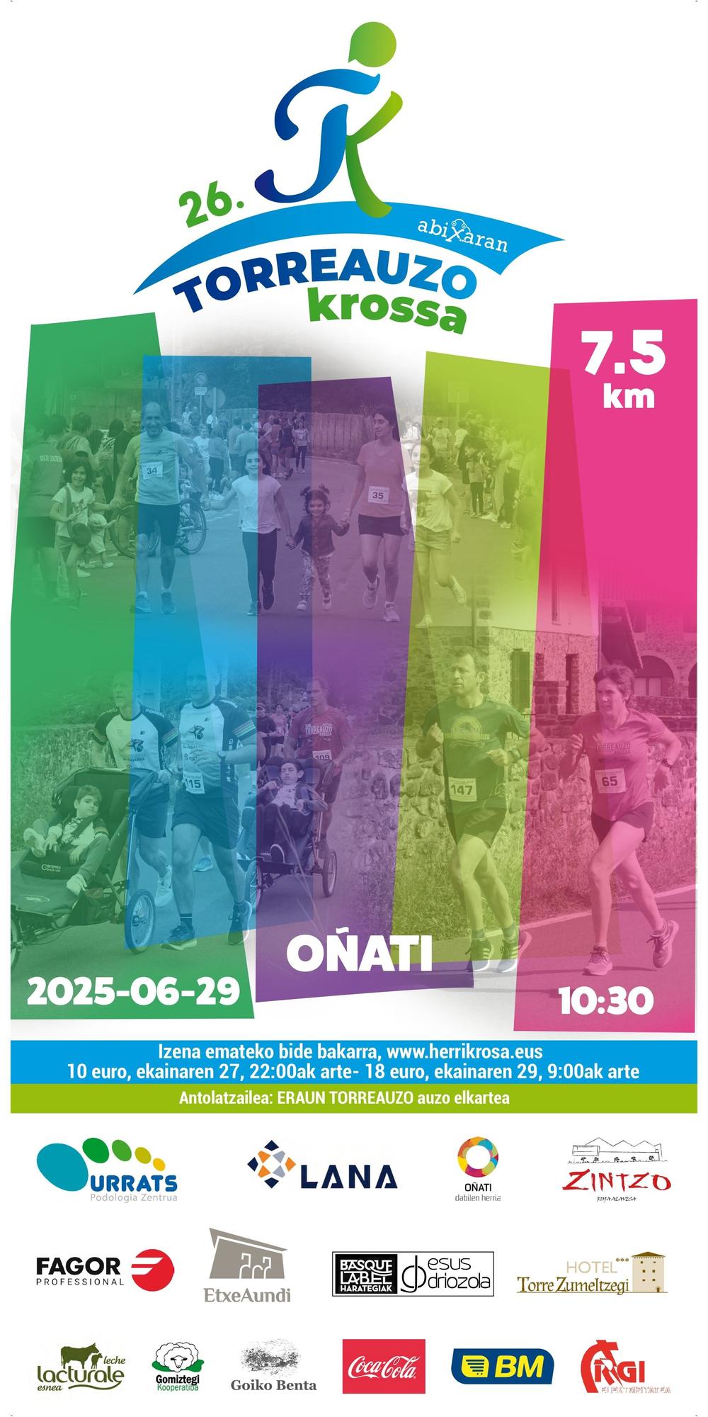 Cartel que anuncia la prueba.