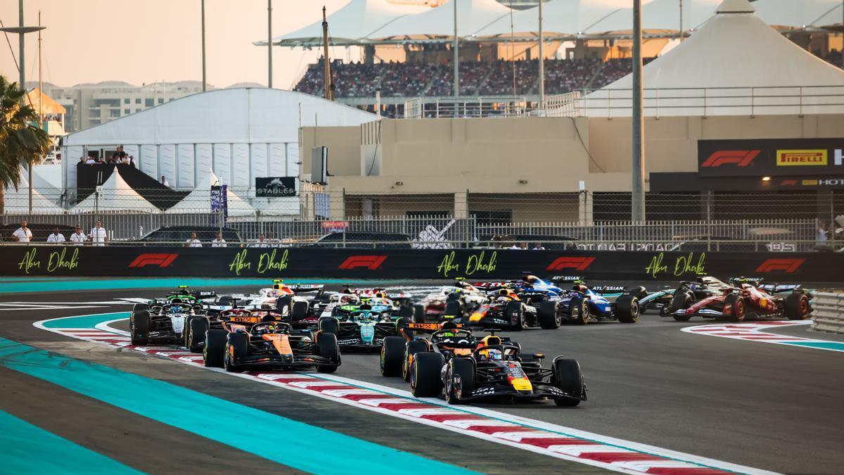 Imagen del Gran Premio de Abu Dhabi, que cerró la temporada 2025.