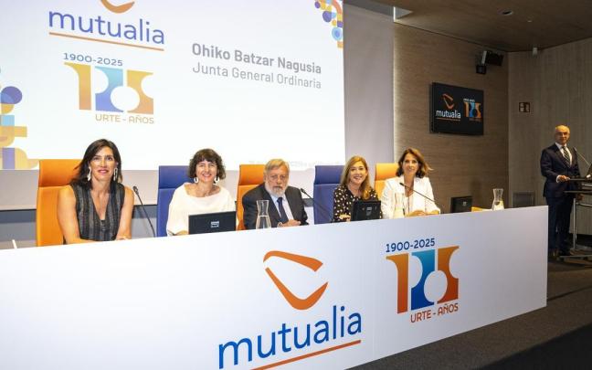 Imagen de la Junta General de Mutualia. Imagen de la Junta General de Mutualia.