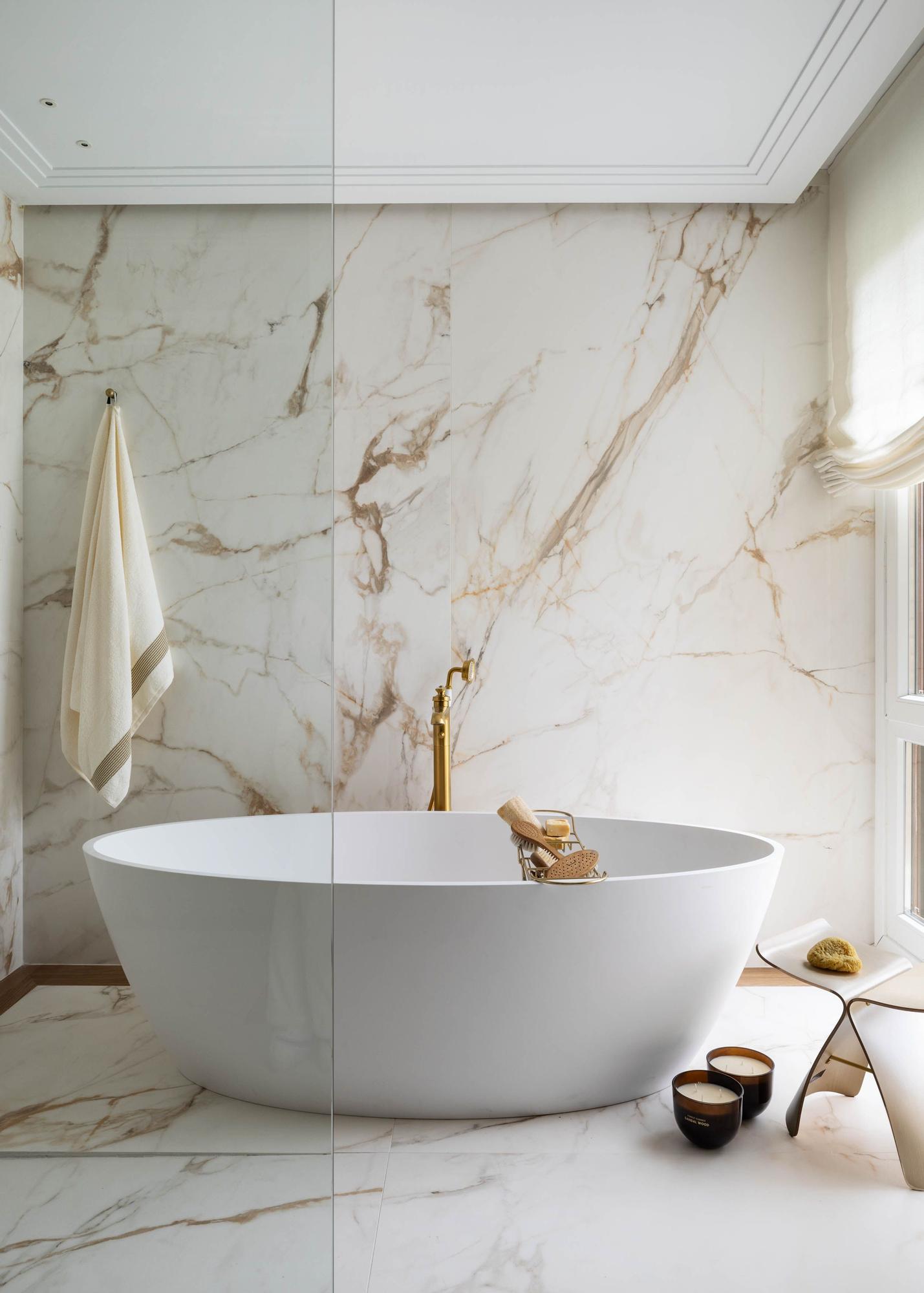 La bañera exenta, todo un lujo en el baño.