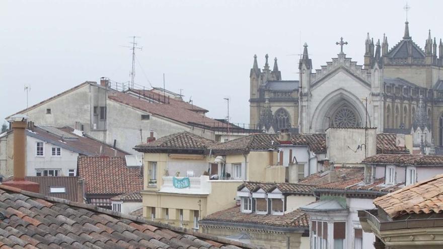 Vista del centro de Vitoria